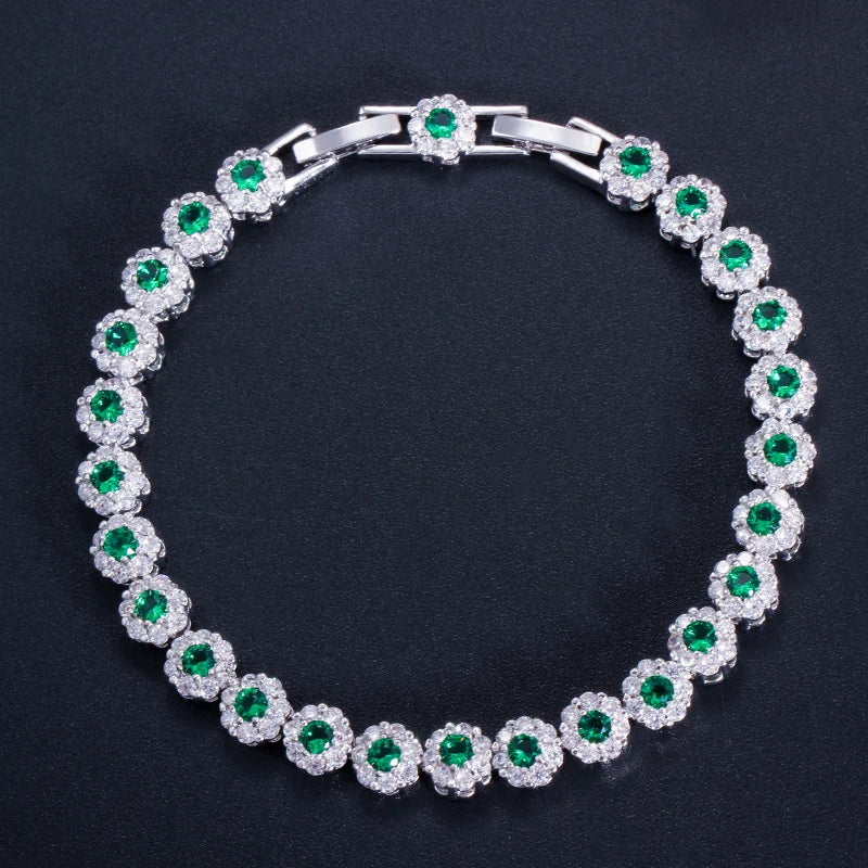 Flower Crystal Bracelet