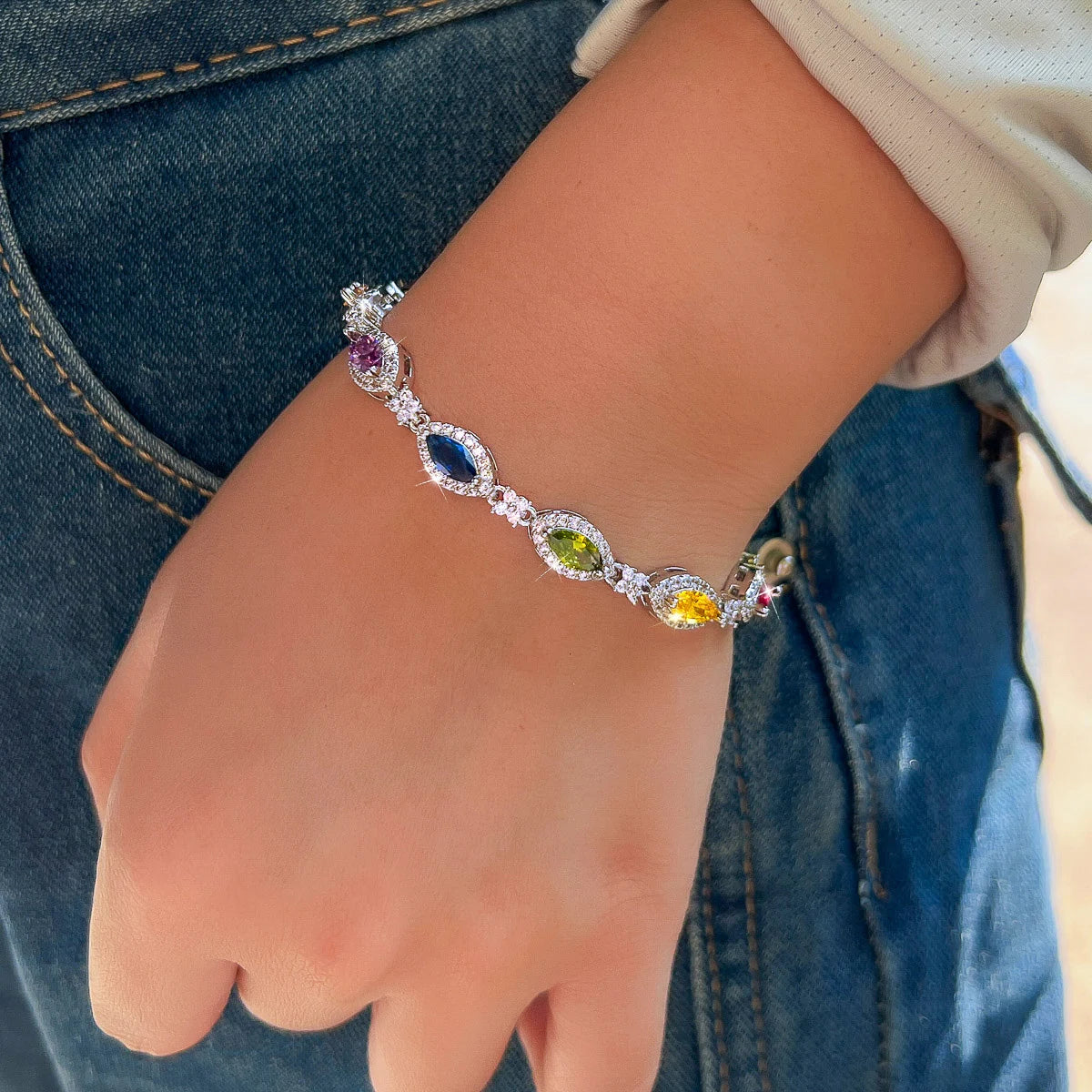 Split Eye Multi Bracelet