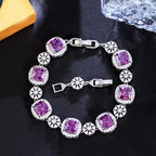 Square Cubic Zirconia Bracelet