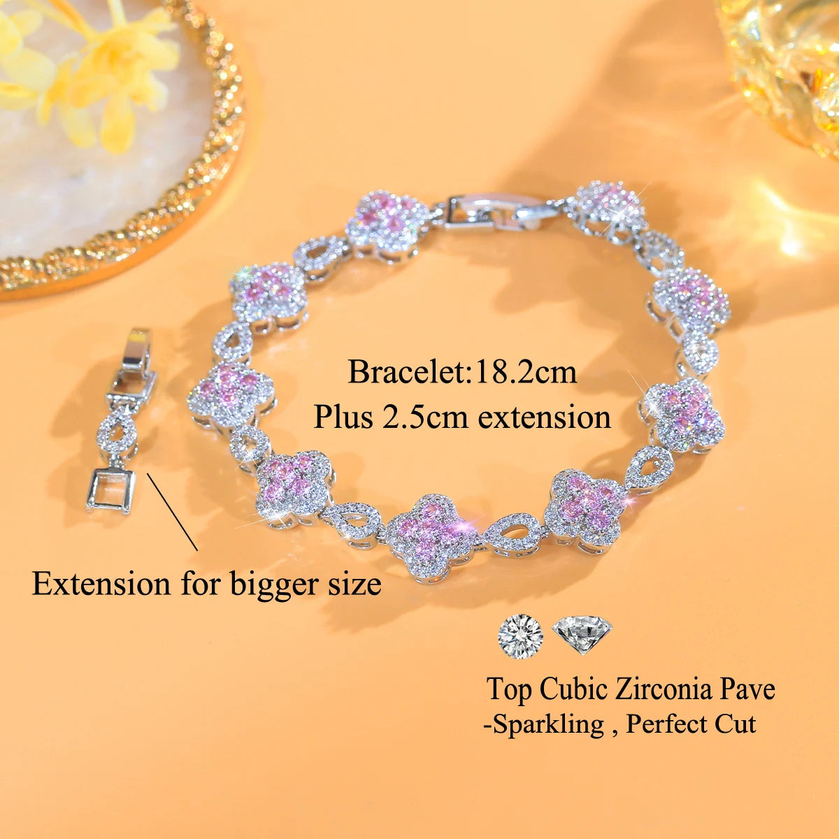 Rosette Clover Bracelet