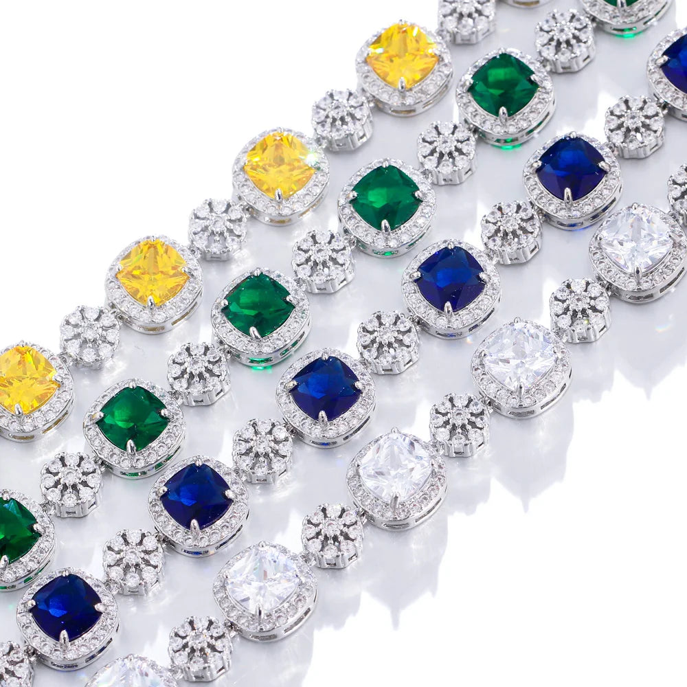 Square Cubic Zirconia Bracelet