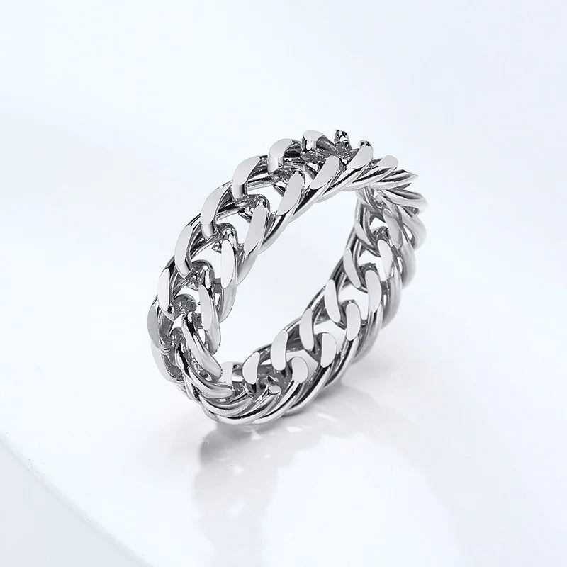 Hard Cuban Link Ring