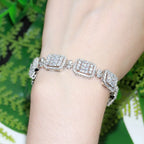 Chrome Brick Bracelet