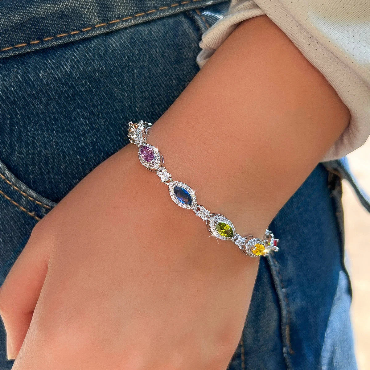 Split Eye Multi Bracelet