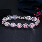 Stined Oval Bracelet