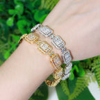 Chrome Brick Bracelet