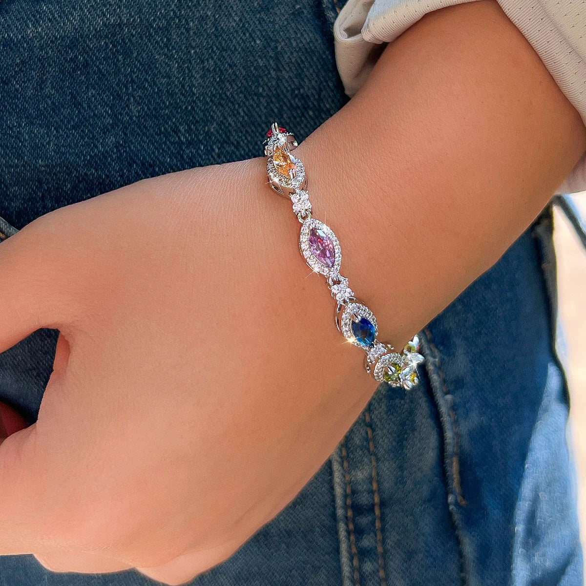 Split Eye Multi Bracelet
