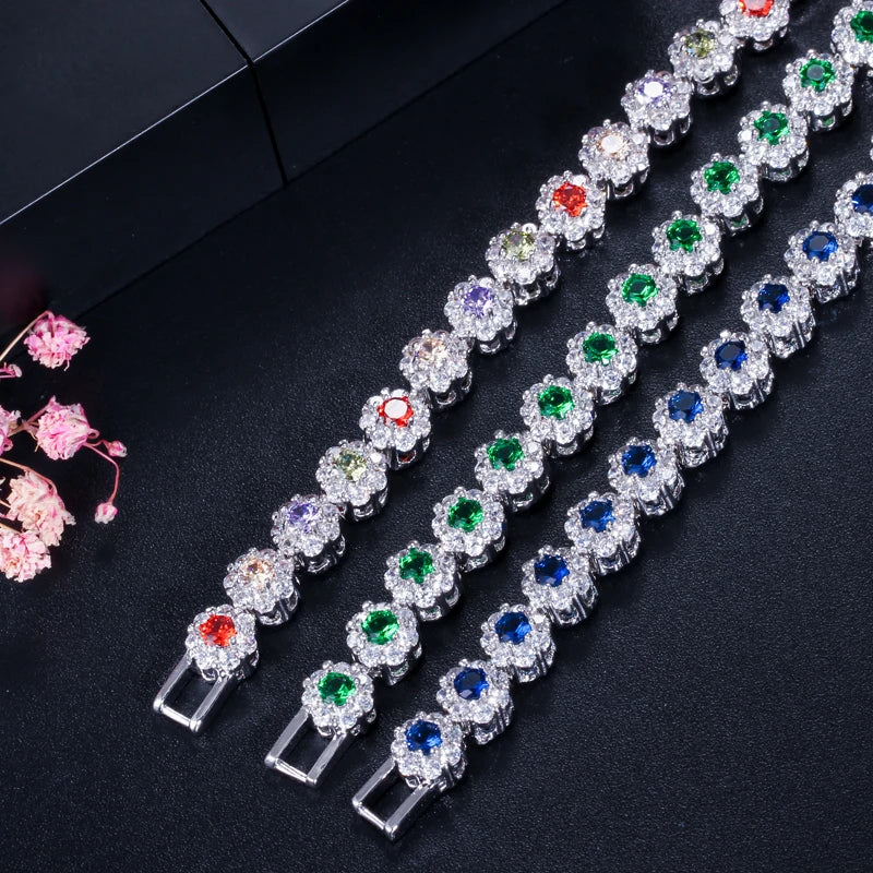 Flower Crystal Bracelet