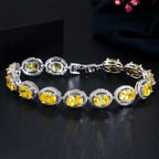 Stined Oval Bracelet
