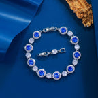 Rhodium Round Bracelet
