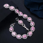 Stined Oval Bracelet