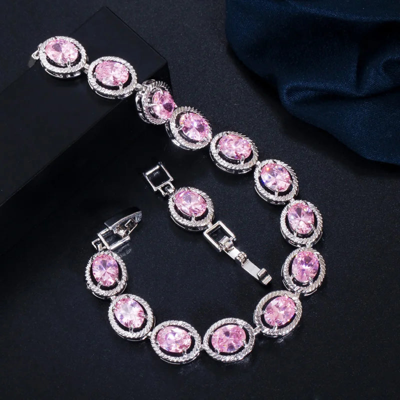 Stined Oval Bracelet