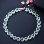 Flower Crystal Bracelet