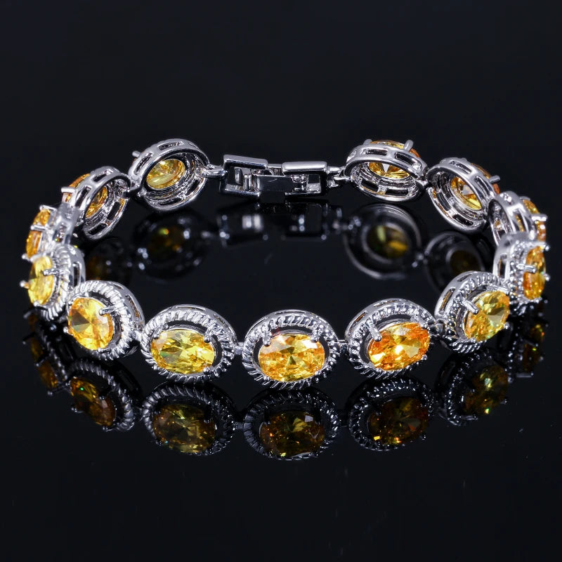 Halo Blossom Drop Bracelet