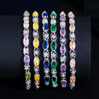 Crystal Clover Link Bracelet