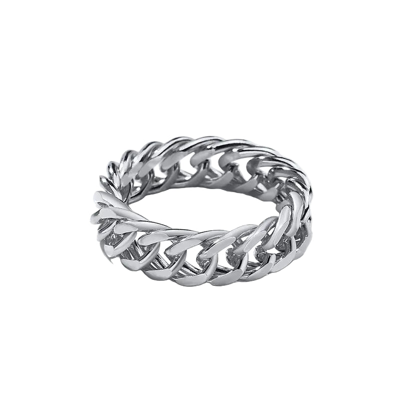 Hard Cuban Link Ring