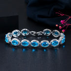 Stined Oval Bracelet