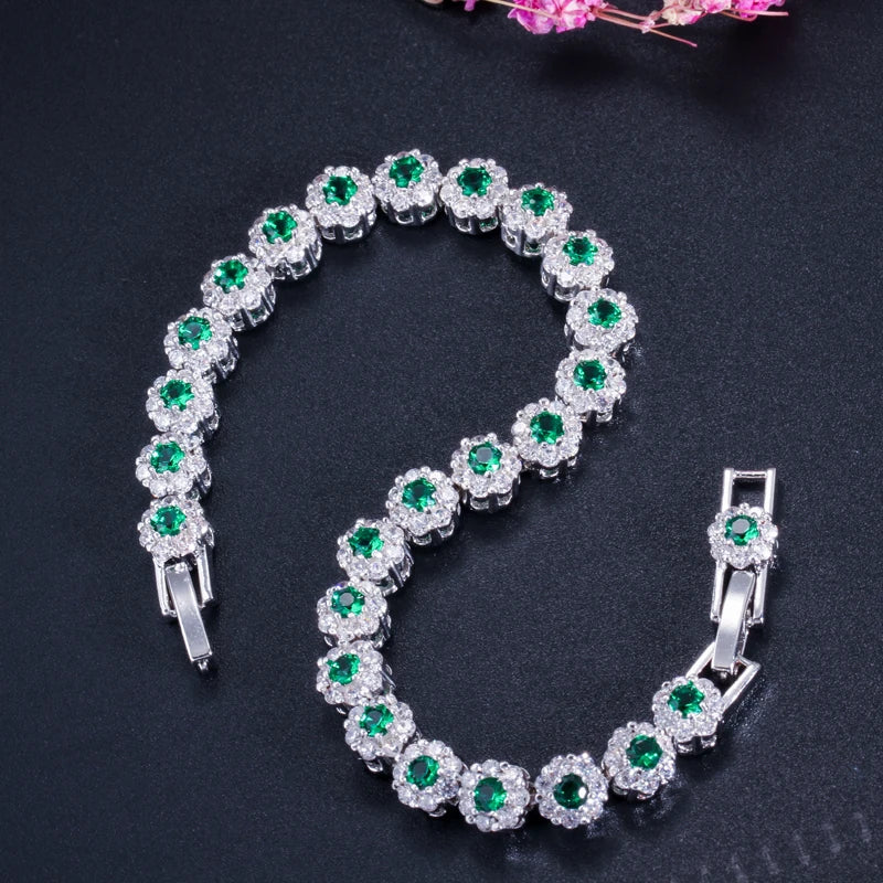 Flower Crystal Bracelet