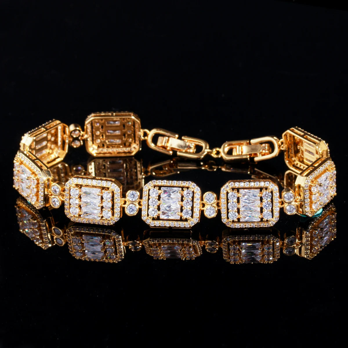 Chrome Brick Bracelet