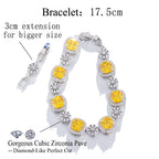 Square Cubic Zirconia Bracelet