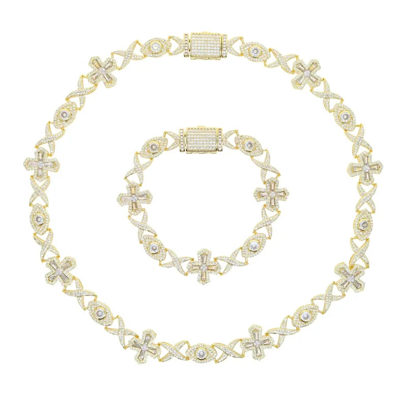 Infinite Eye Cross Necklace