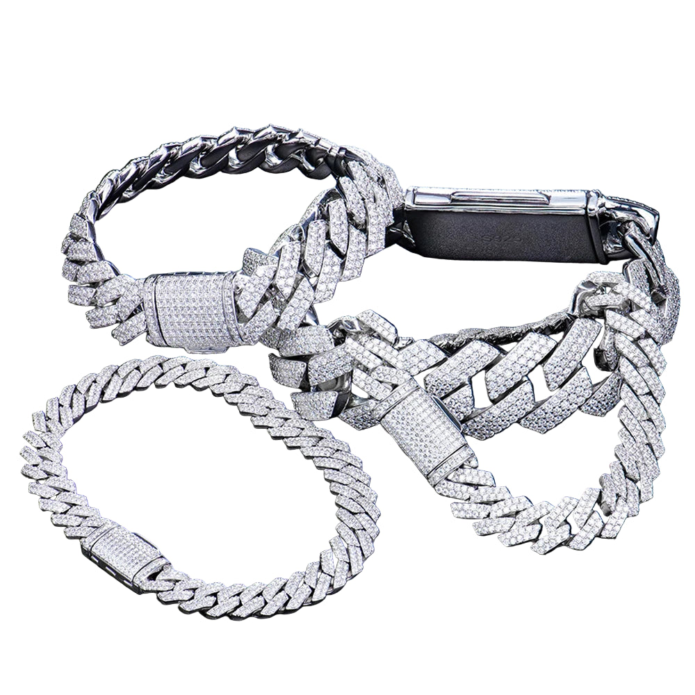 VVS1 Metro Cuban Moissanite Bracelet