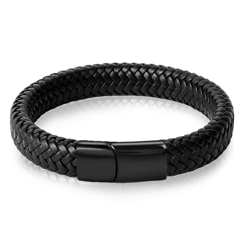 Ghost Weave Leather Band