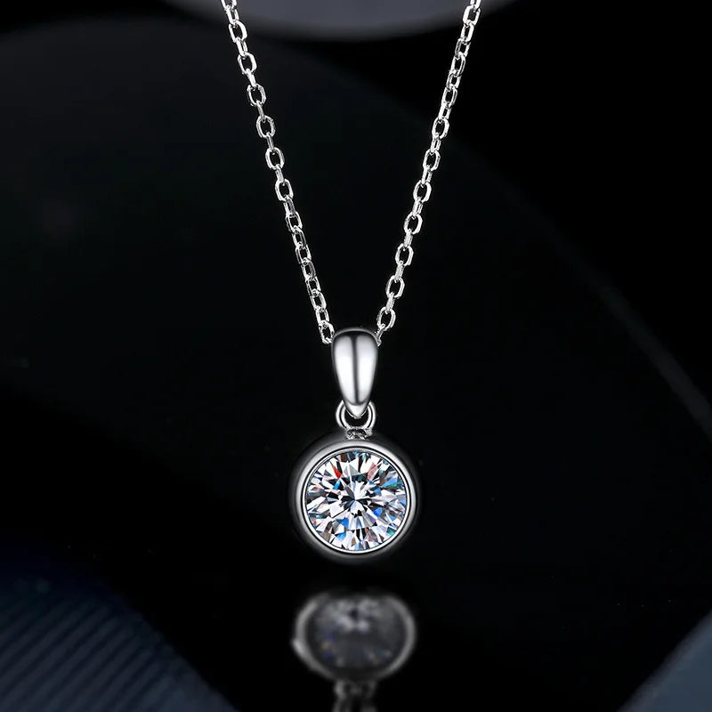 Radiant Solitaire Moissanite Necklace