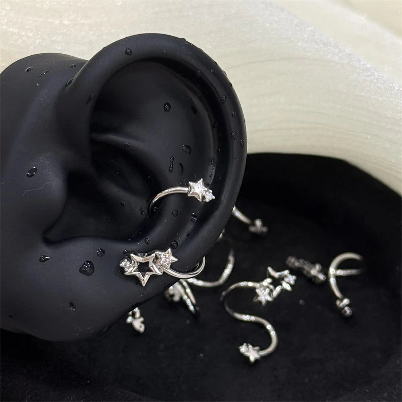 Star Surround Conch Spiral Earring