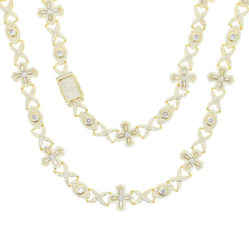 Infinite Eye Cross Necklace