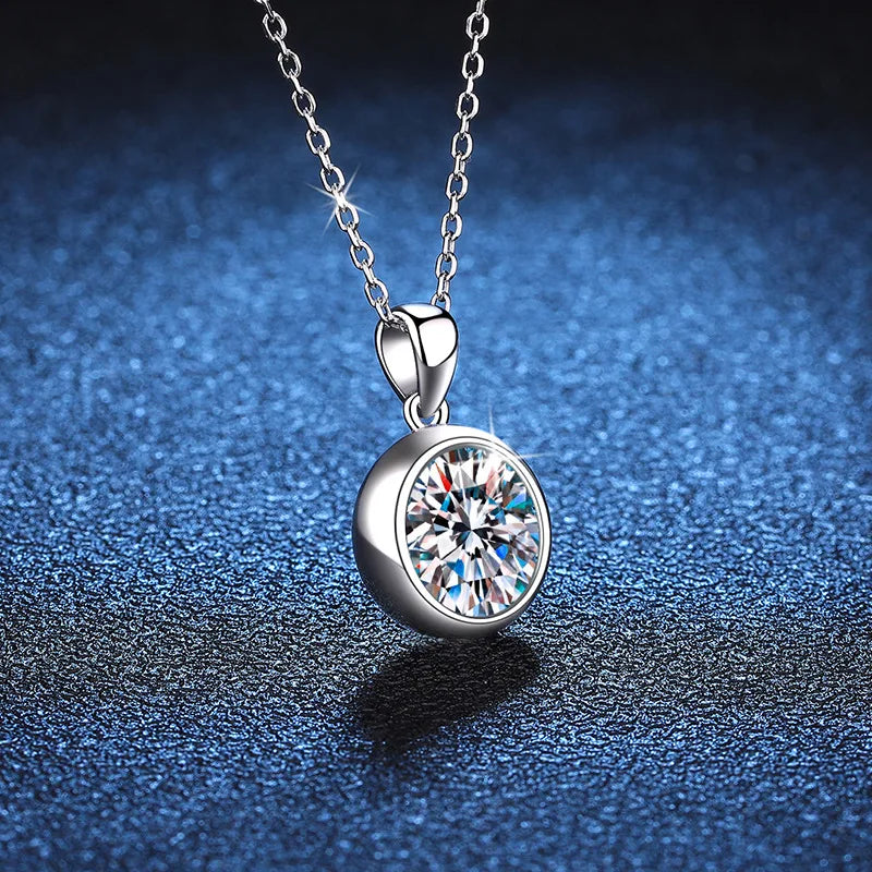 Radiant Solitaire Moissanite Necklace