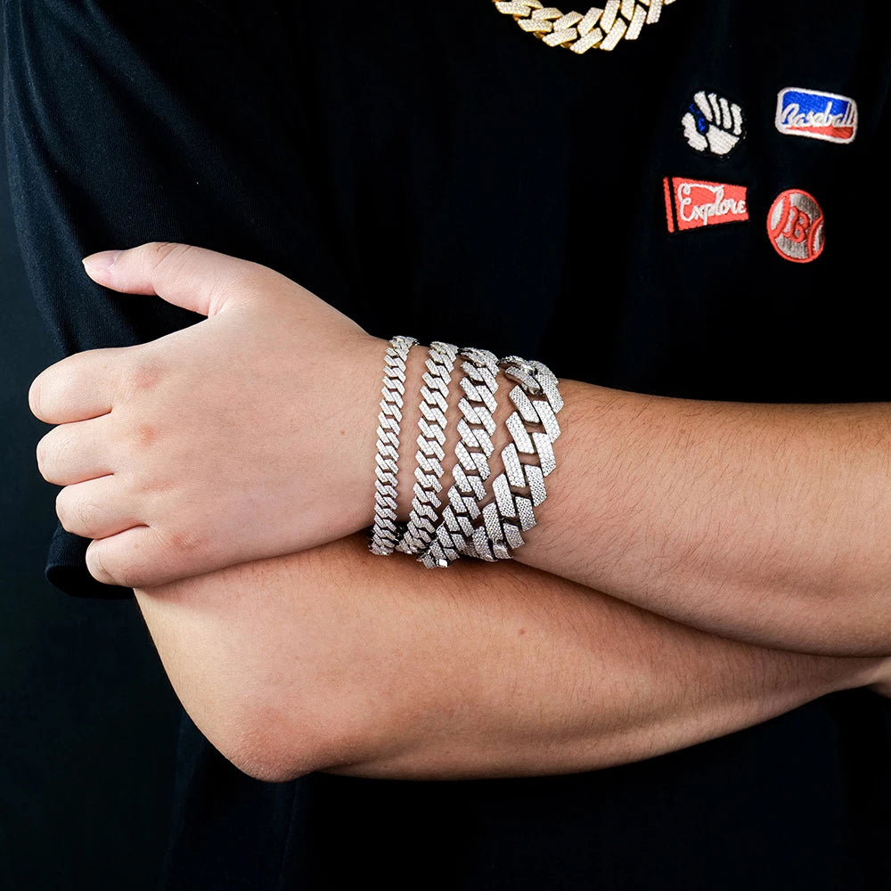 VVS1 Metro Cuban Moissanite Bracelet