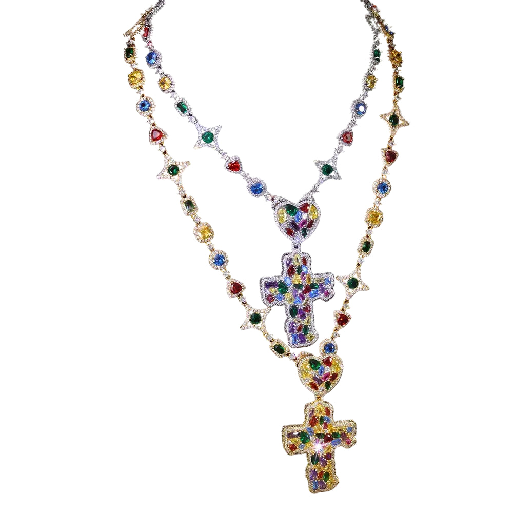 Trap Saint Cross Necklace