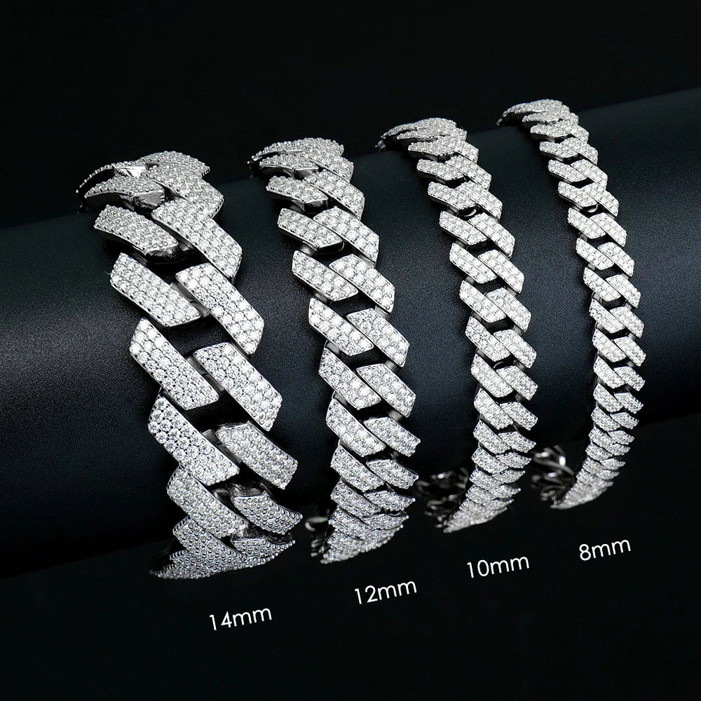 VVS1 Metro Cuban Moissanite Bracelet