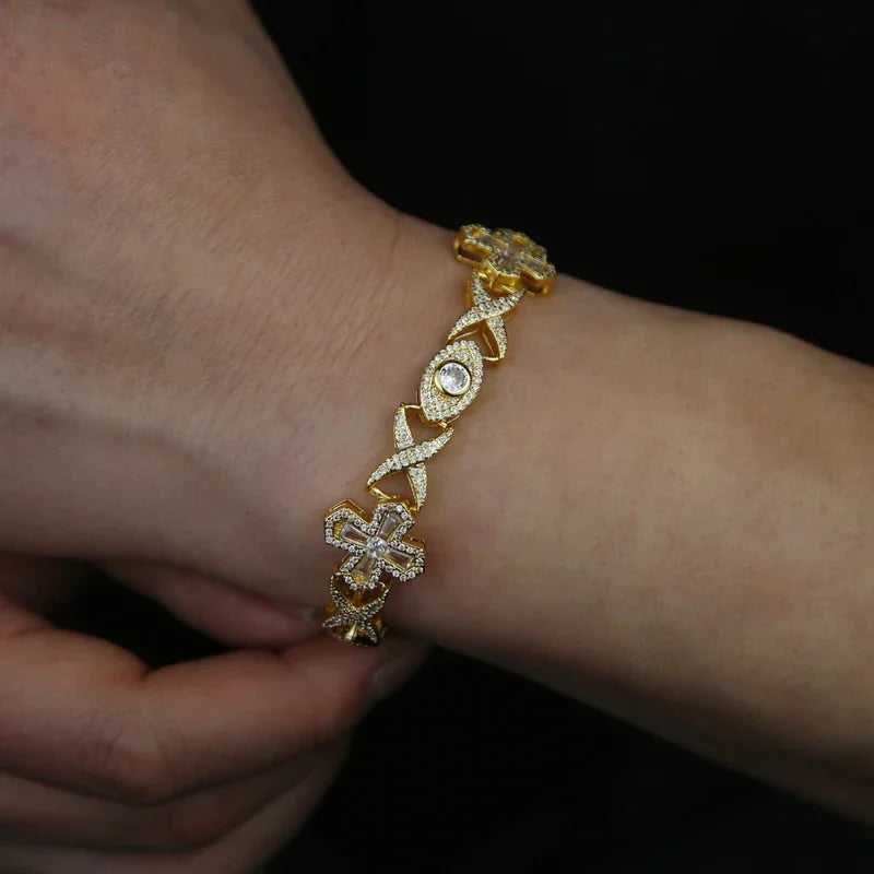 Infinite Eye Cross Bracelet