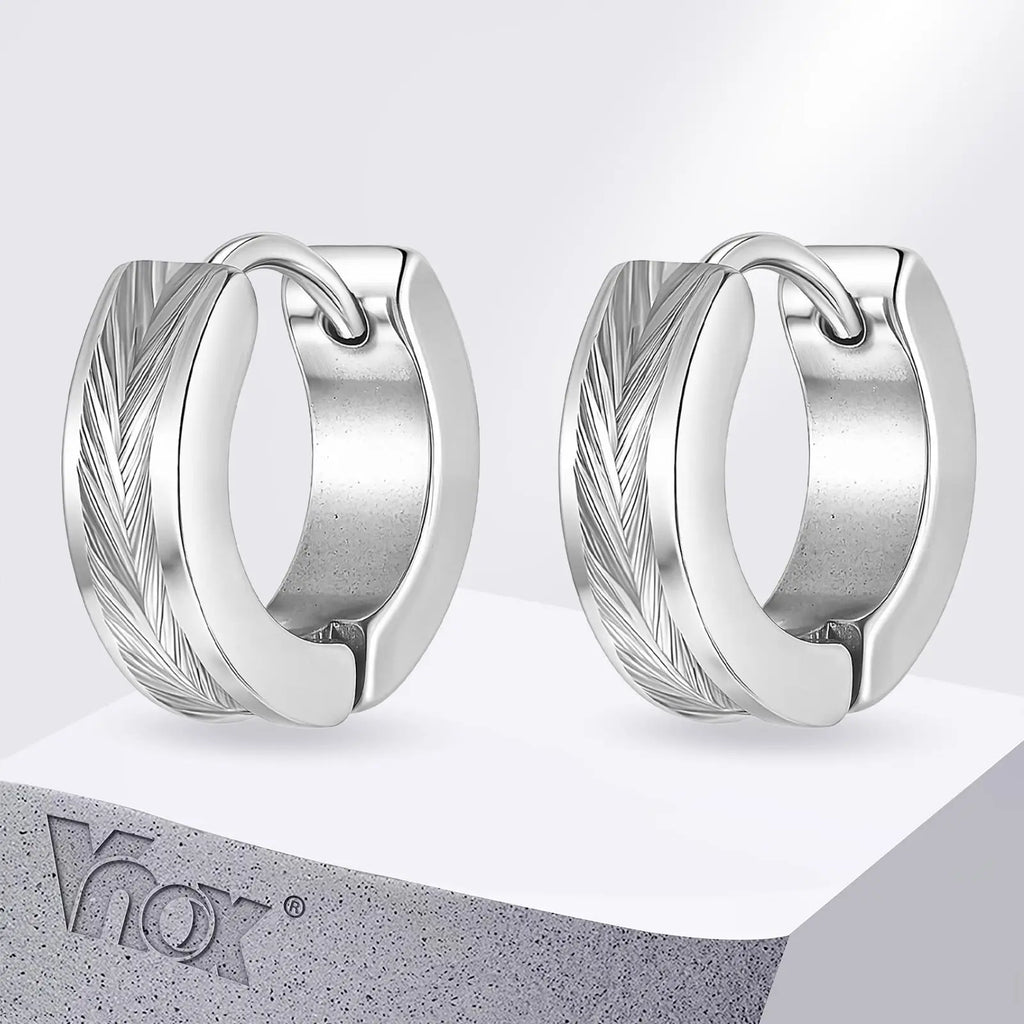 Brushed Two Tone Earrings