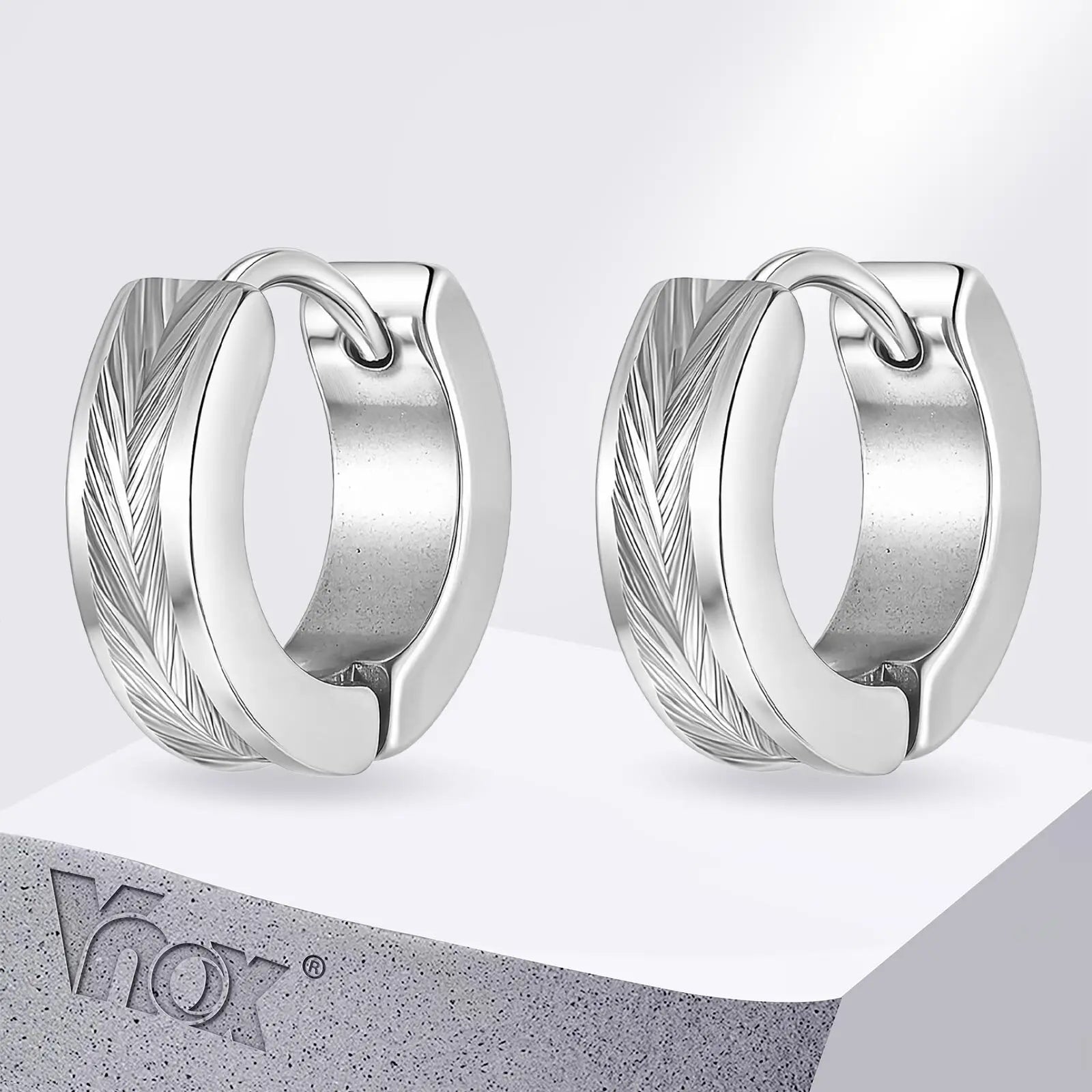 Brushed Two Tone Earrings