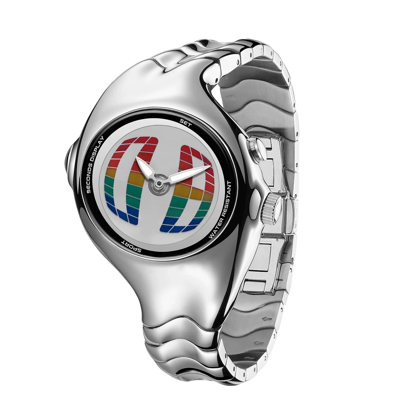 Twisted Prism Dial Watch