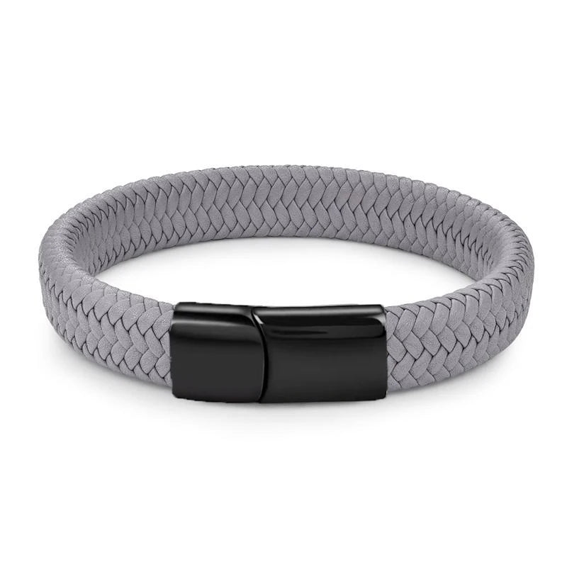 Ghost Weave Leather Band