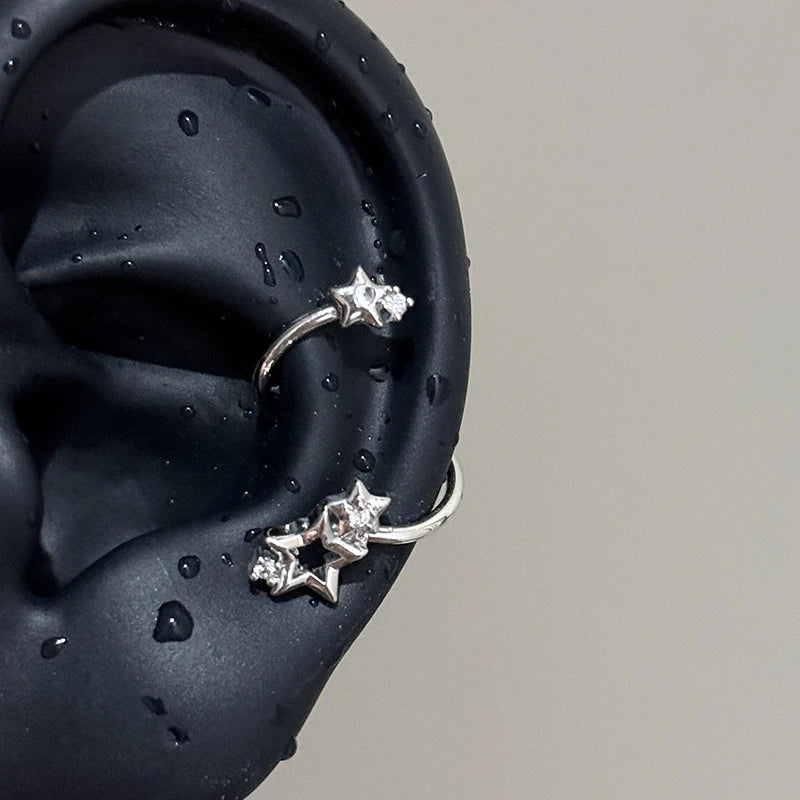 Star Surround Conch Spiral Earring