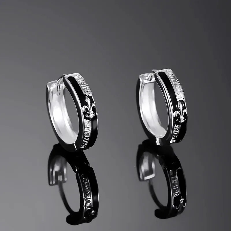 Silver Knight Earrings