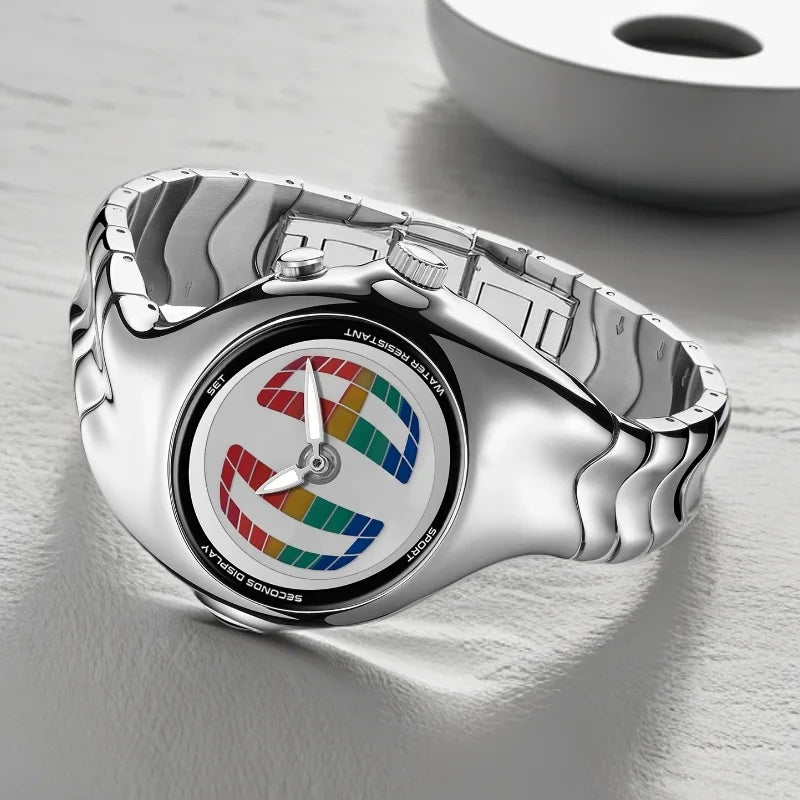 Twisted Prism Dial Watch