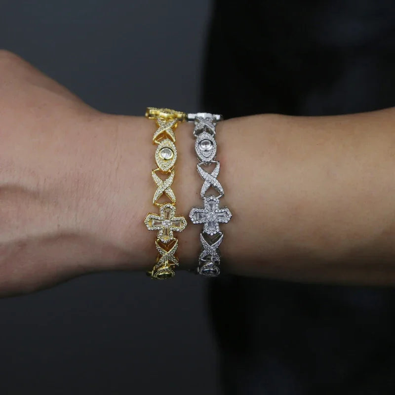 Infinite Eye Cross Bracelet