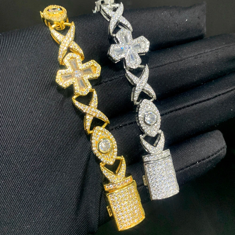 Infinite Eye Cross Bracelet