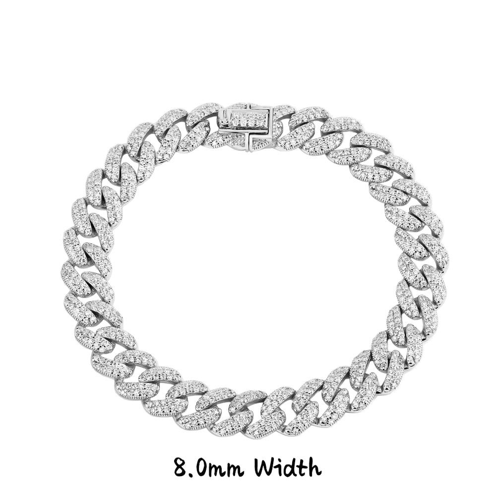 DVVS1 Full Moissanite Cuba Chain