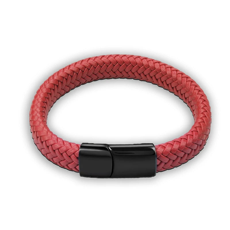 Ghost Weave Leather Band