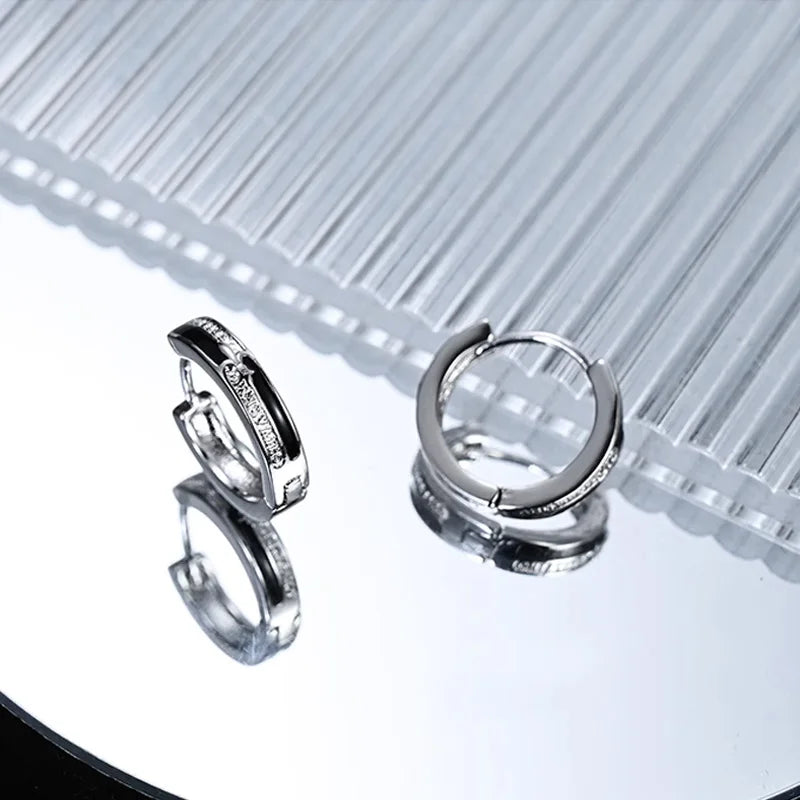 Silver Knight Earrings