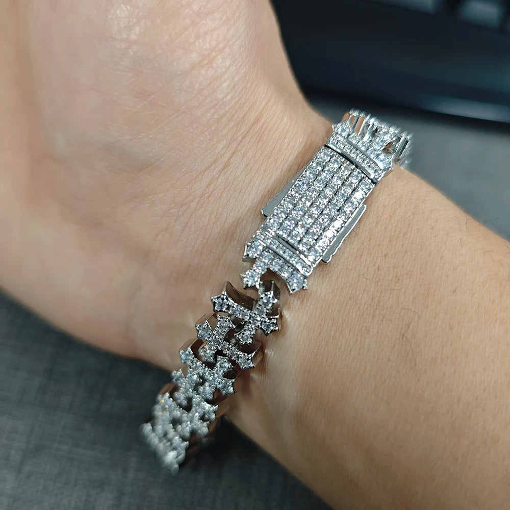 Iced Cross Bracelets