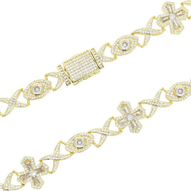 Infinite Eye Cross Bracelet