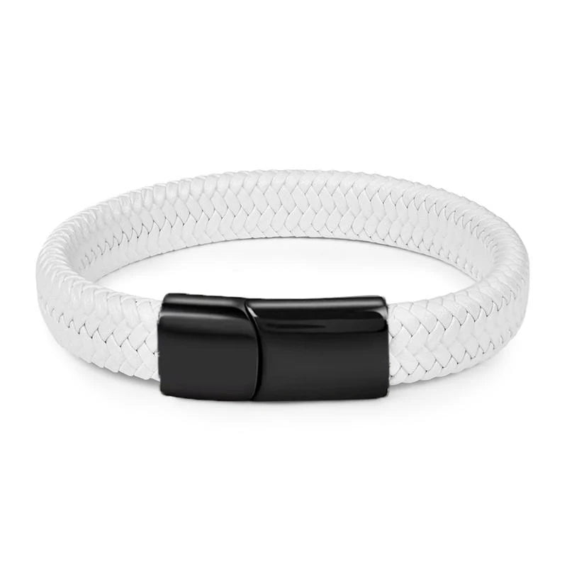 Ghost Weave Leather Band
